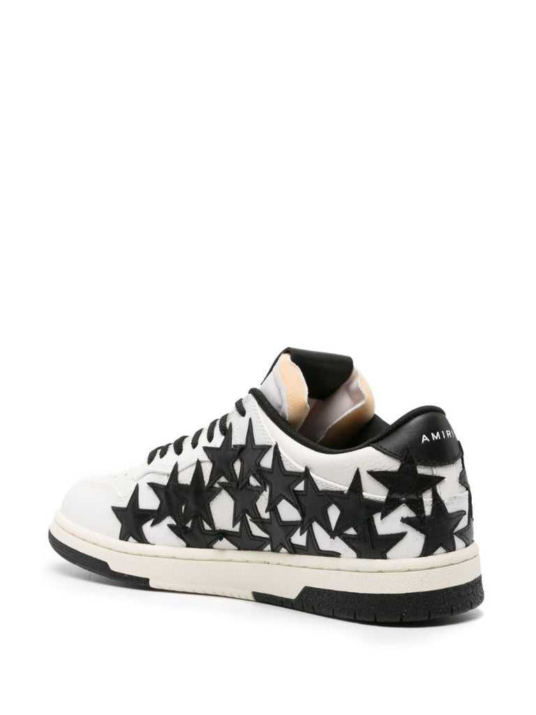 White Stars Court Leather Sneakers