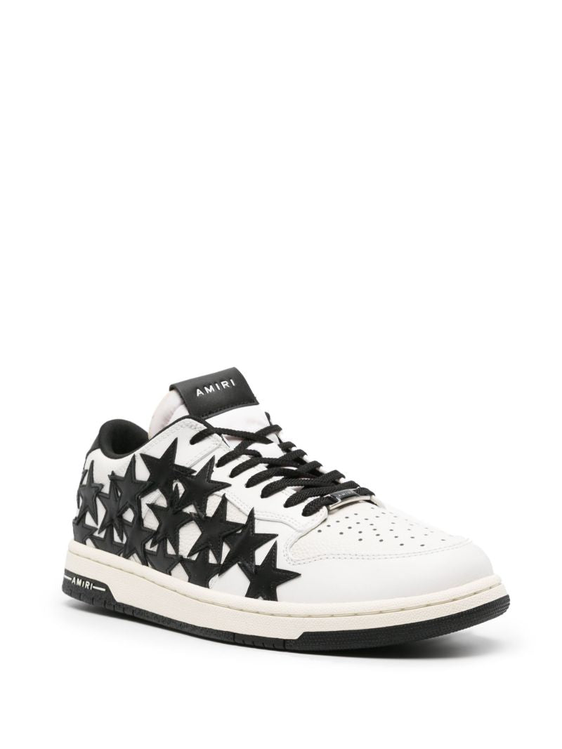 White Stars Court Leather Sneakers