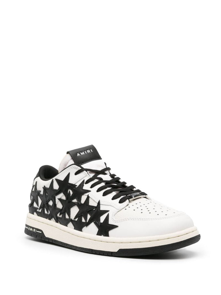 White Stars Court Leather Sneakers