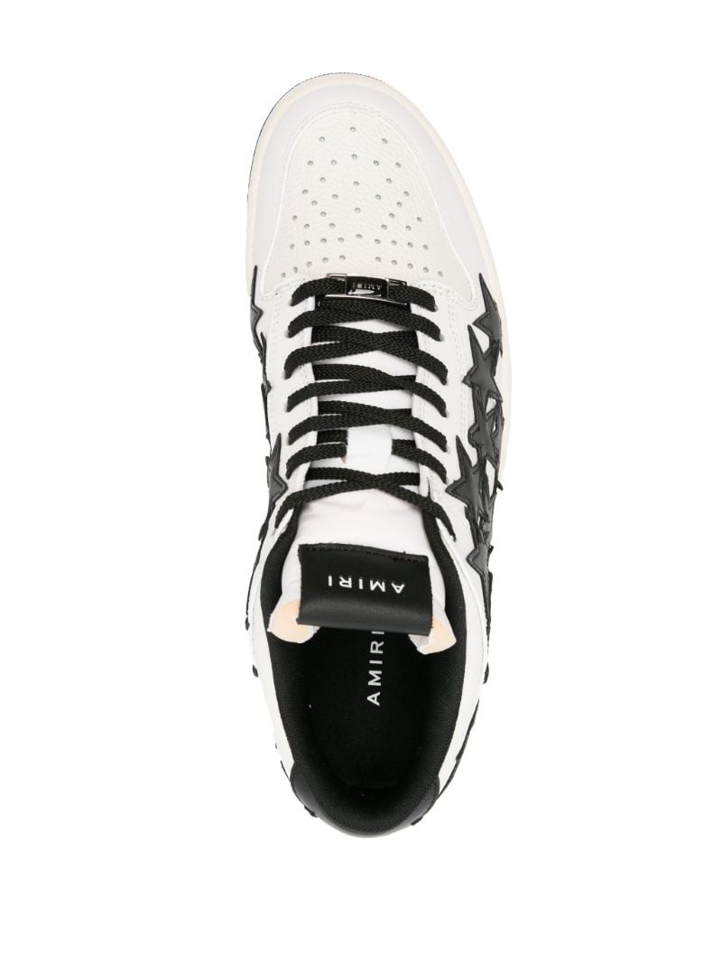 White Stars Court Leather Sneakers