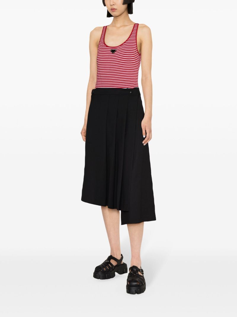 Red Striped Triangle Logo Bodysuit
