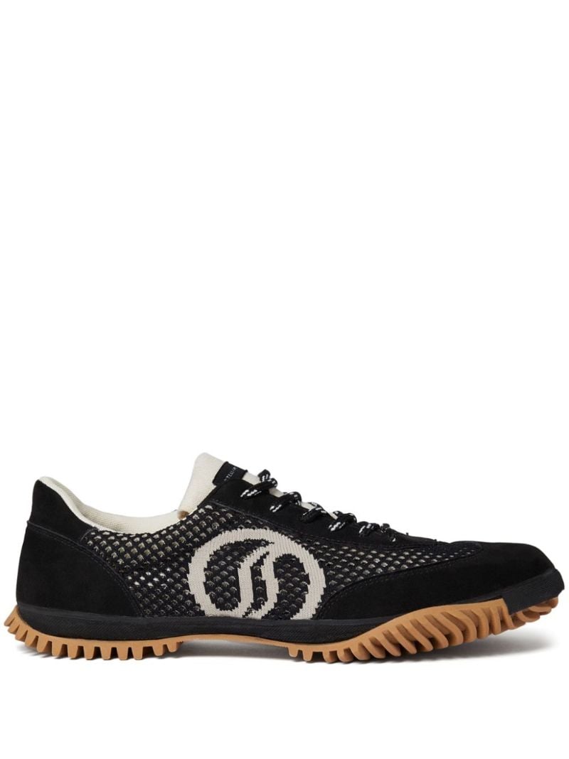 Black S-wave Sport Mesh Sneakers