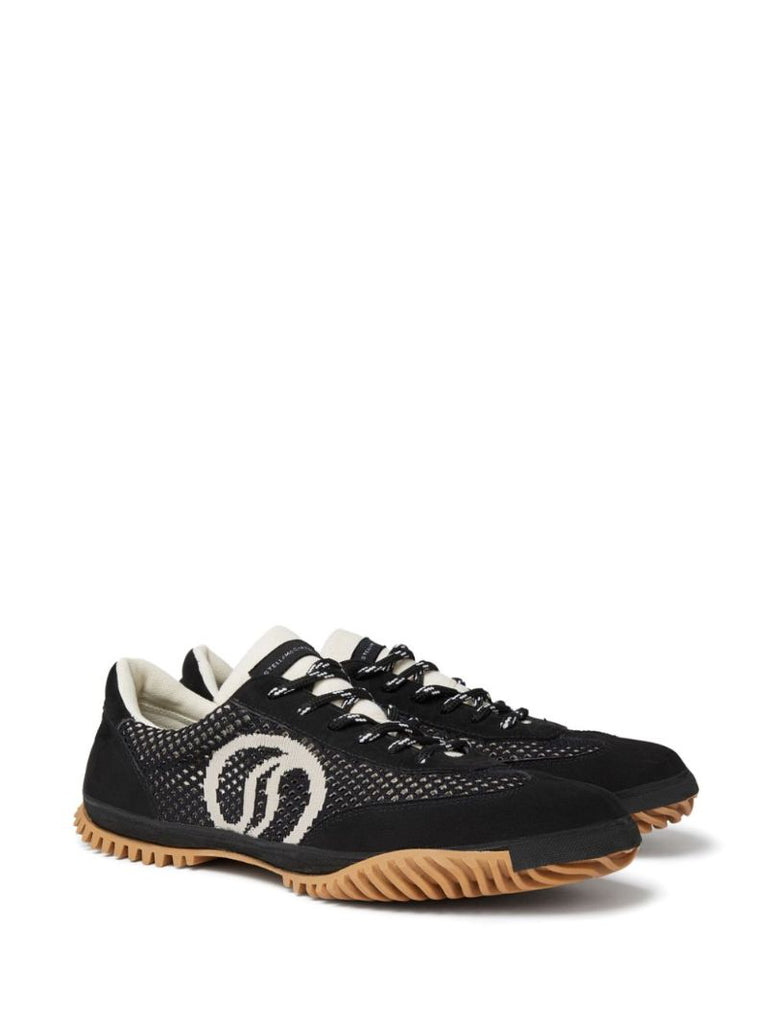 Black S-wave Sport Mesh Sneakers