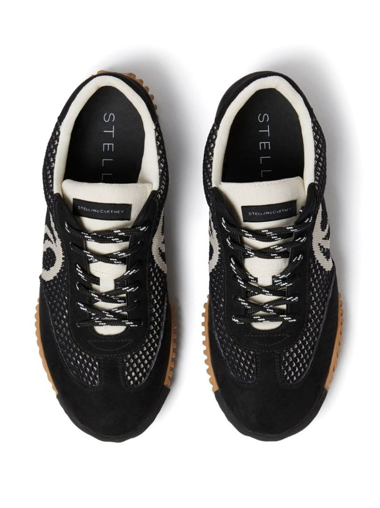 Black S-wave Sport Mesh Sneakers
