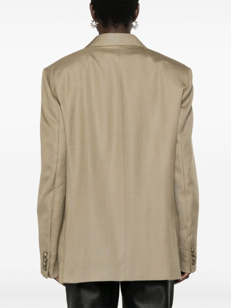 Green Single-breasted Blazer