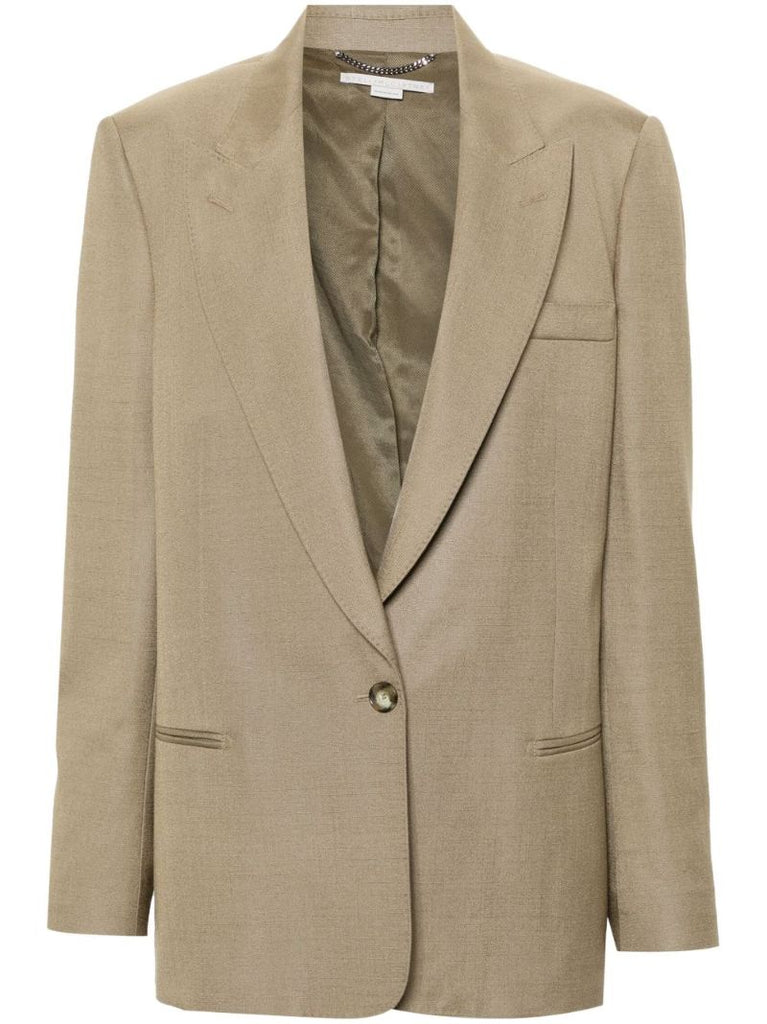 Green Single-breasted Blazer