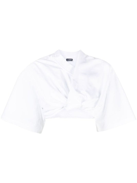 White Bahia Cropped T-shirt