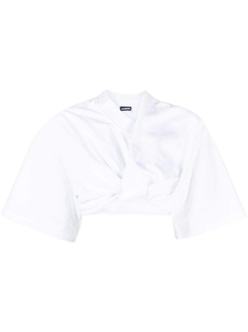 White Bahia Cropped T-shirt