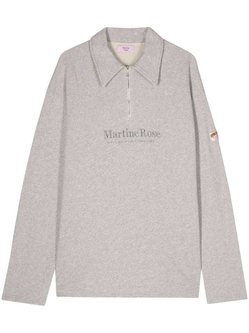 Zip-up Polo Shirt