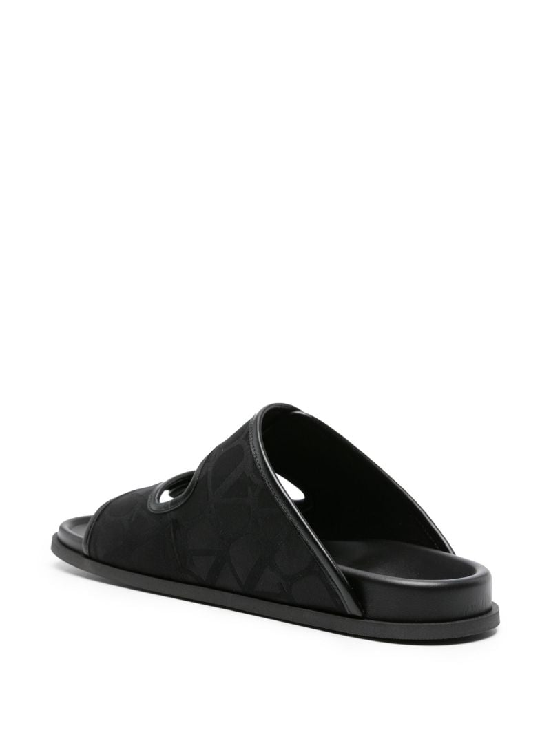 Black Iconographe Monogram Canvas Slides