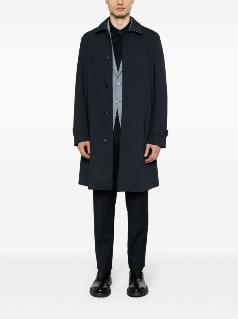 Blue Single Breasted Coat