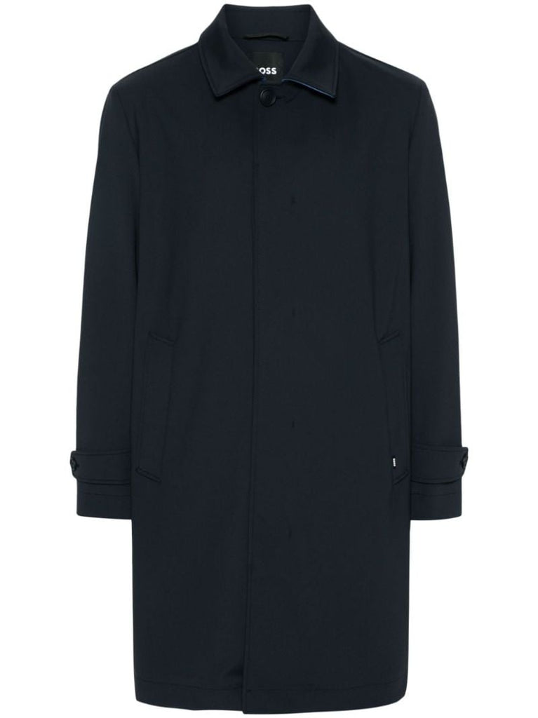 Blue Single Breasted Coat
