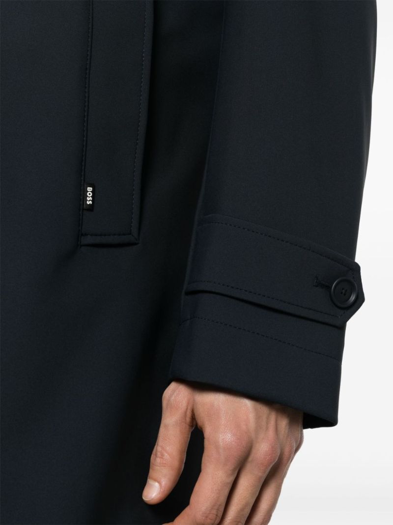 Blue Single Breasted Coat