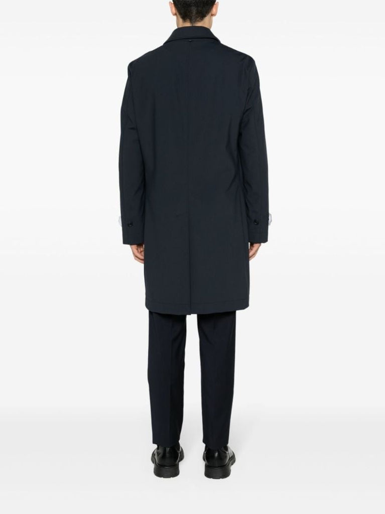 Blue Single Breasted Coat