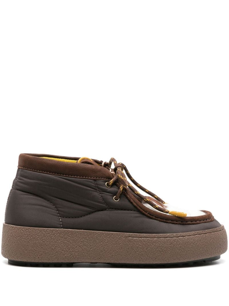 Brown Mtrack Wallabee Lace-up Boots