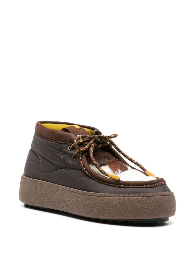 Brown Mtrack Wallabee Lace-up Boots