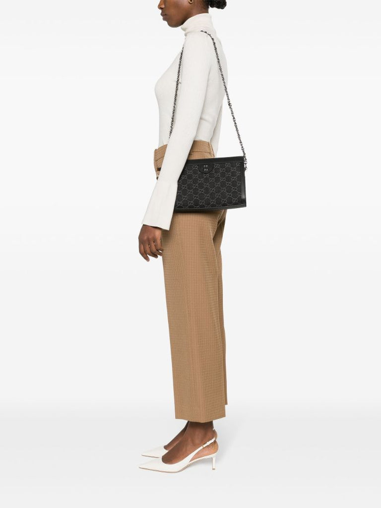 Black Small Ophidia Gg Shoulder Bag
