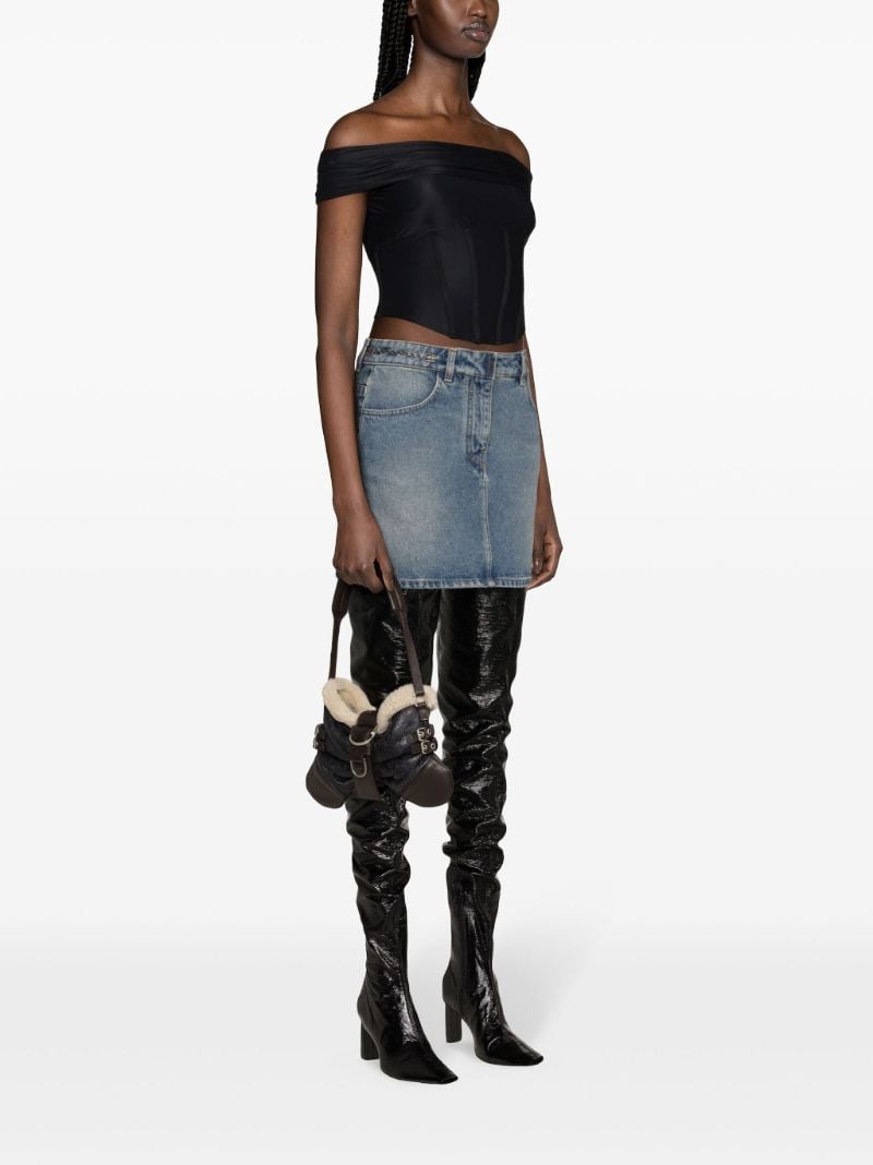 Black Elena Corset Blouse