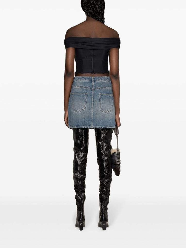 Black Elena Corset Blouse