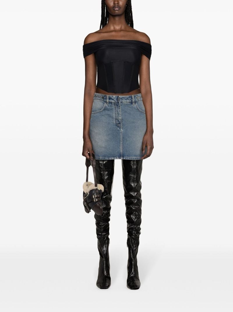 Black Elena Corset Blouse