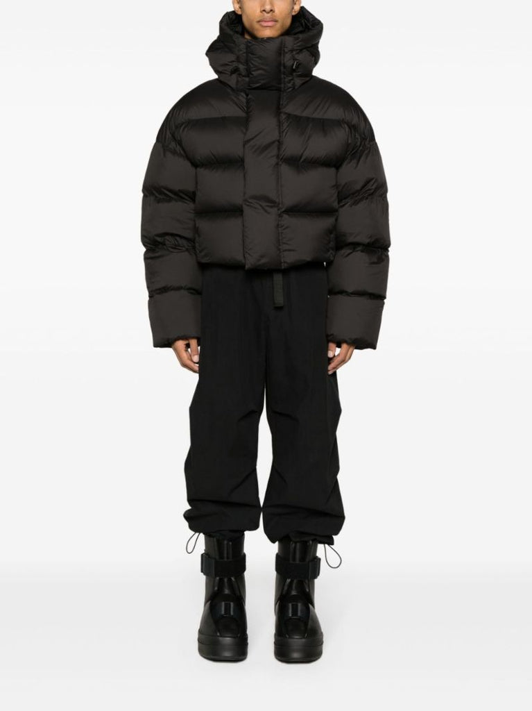Black Mml Hooded Down Jacket