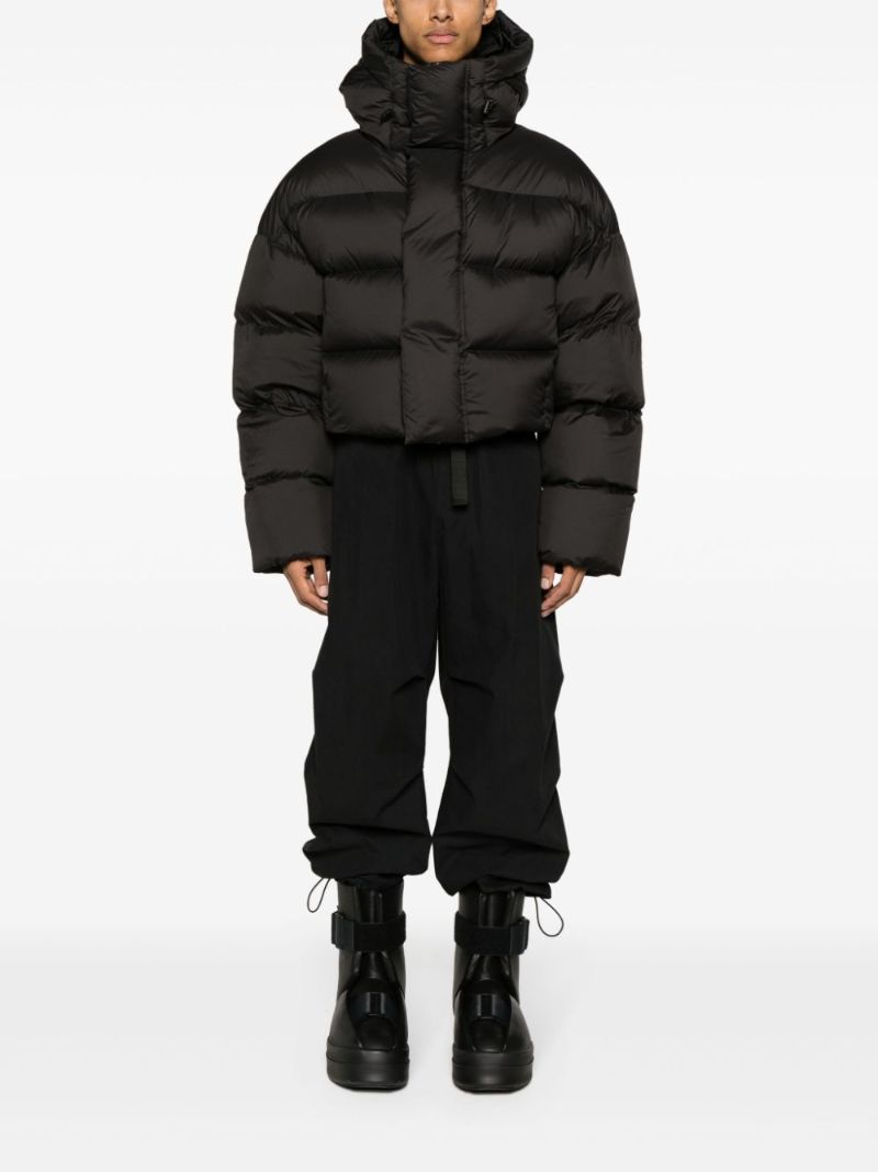 Black Mml Hooded Down Jacket