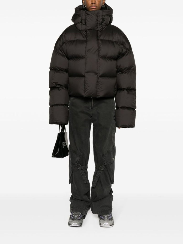 Black Mml Hooded Down Jacket