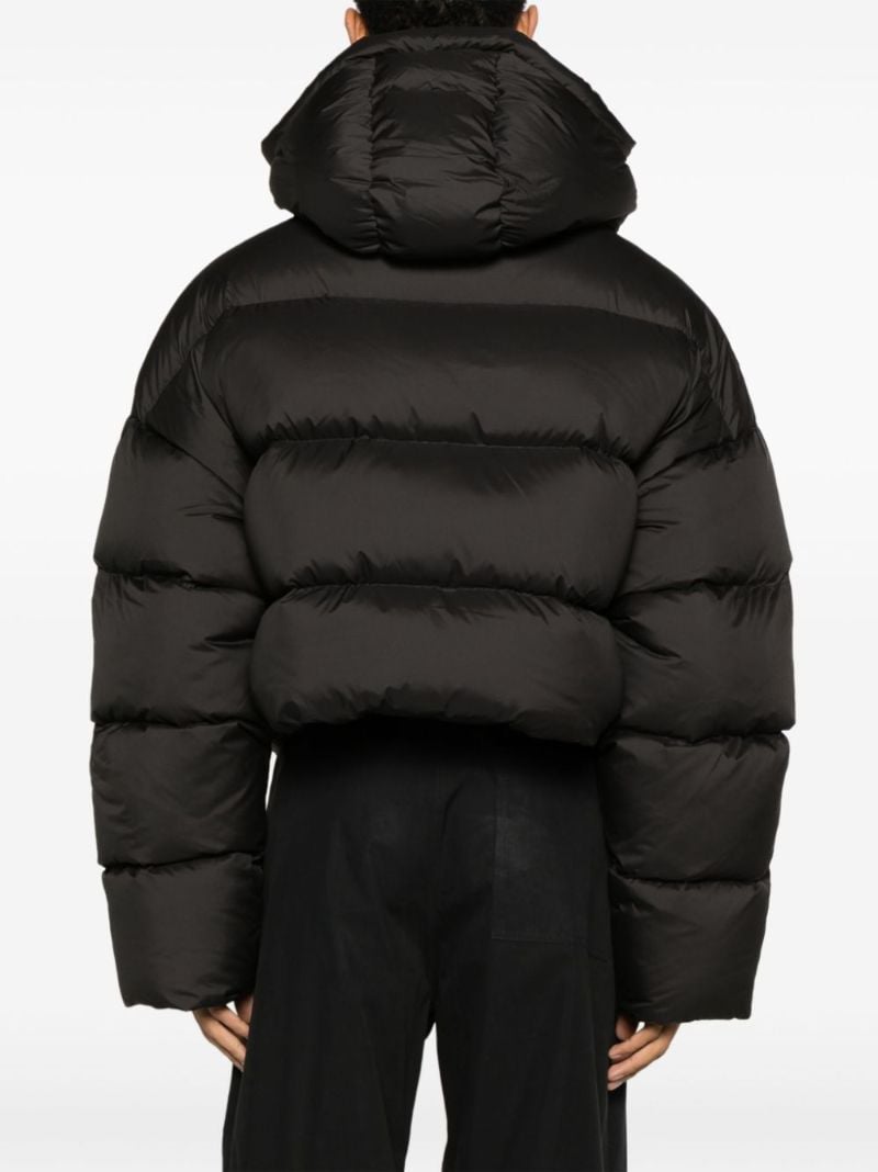 Black Mml Hooded Down Jacket