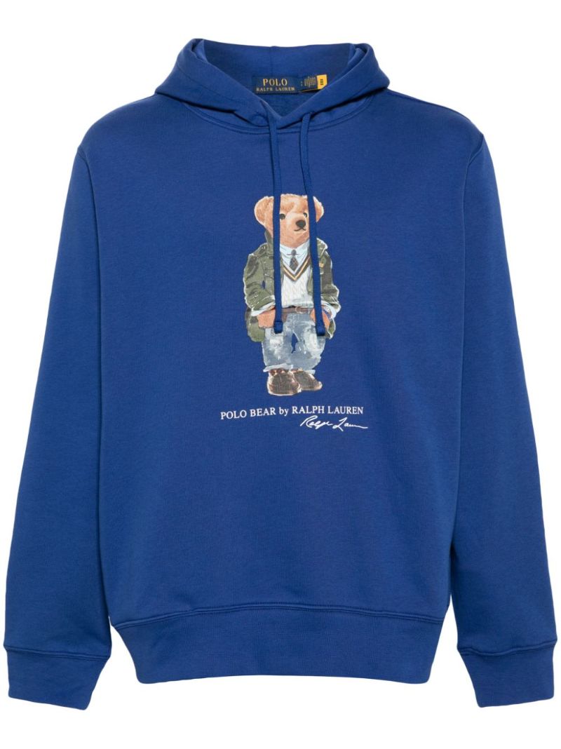 Blue Polo Bear Hoodie