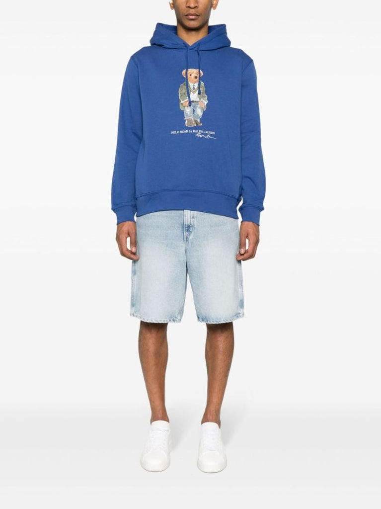 Blue Polo Bear Hoodie