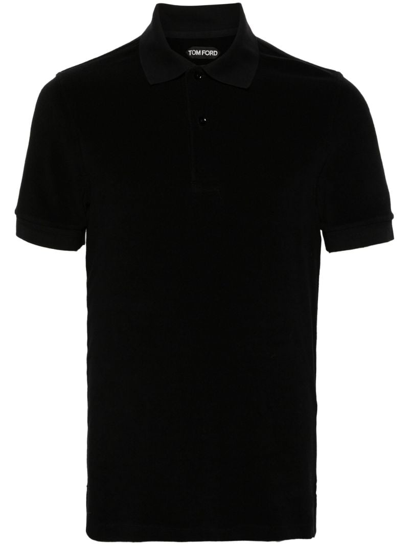 Black Short-sleeve Polo Shirt