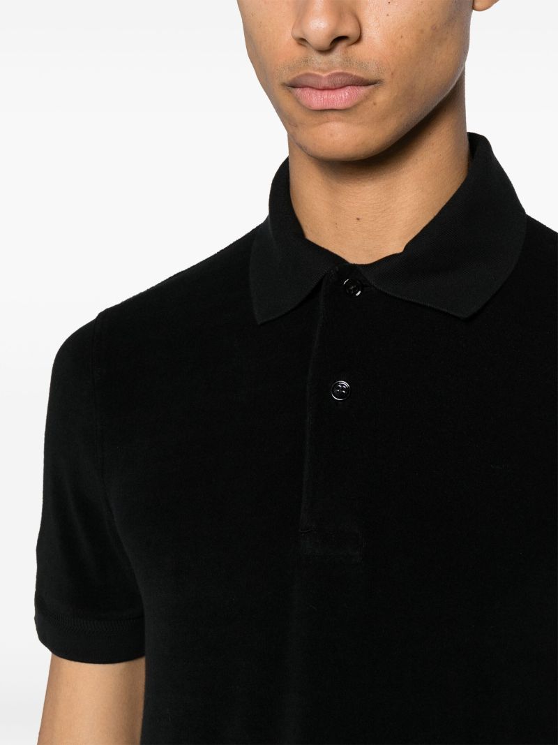 Black Short-sleeve Polo Shirt