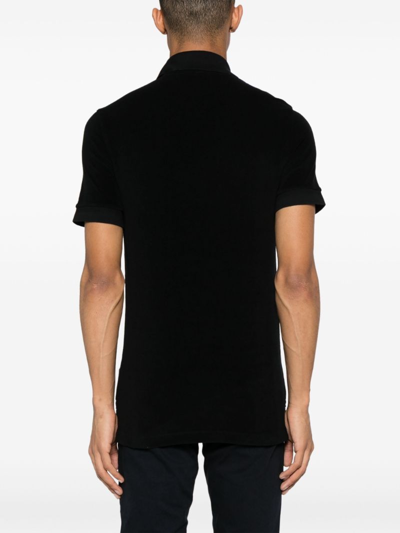 Black Short-sleeve Polo Shirt