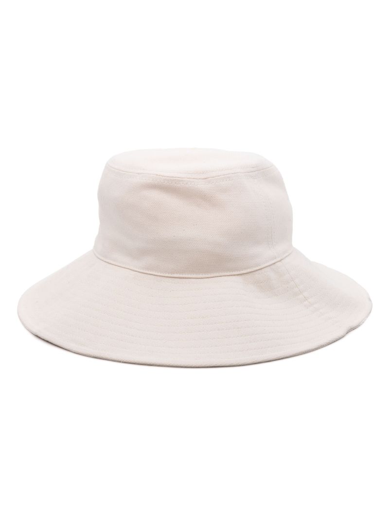 Neutral Fadelya Cotton Bucket Hat