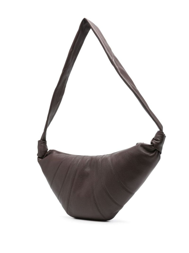 Brown Croissant Medium Leather Shoulder Bag