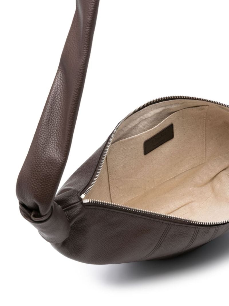 Brown Croissant Medium Leather Shoulder Bag