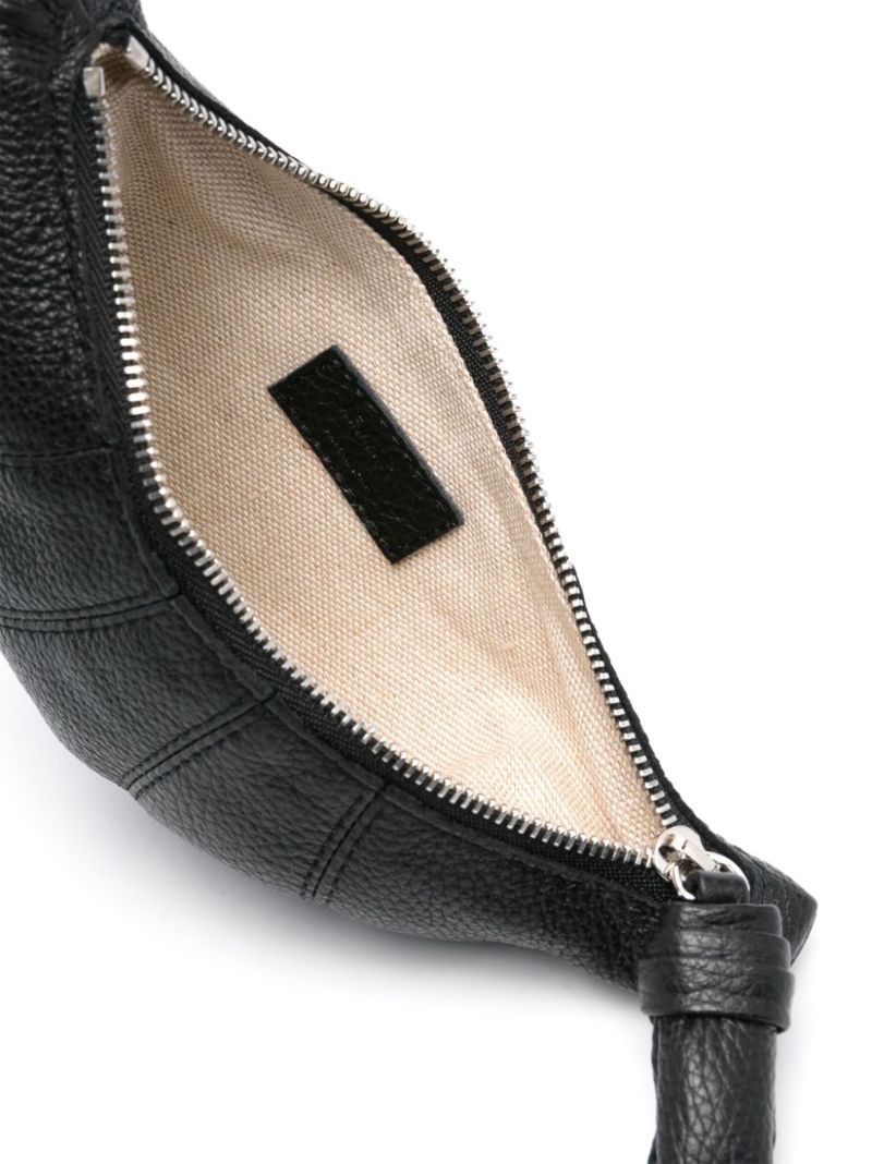 Black Croissant Leather Wallet