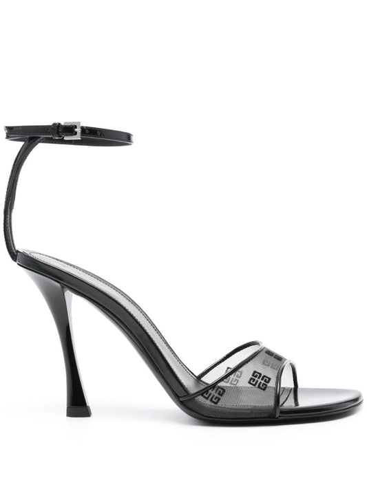 Black Stitch 95 Leather Sandals