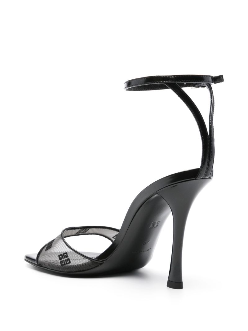 Black Stitch 95 Leather Sandals