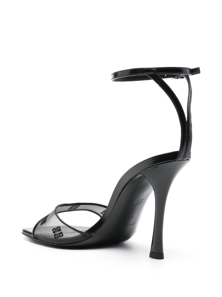 Black Stitch 95 Leather Sandals