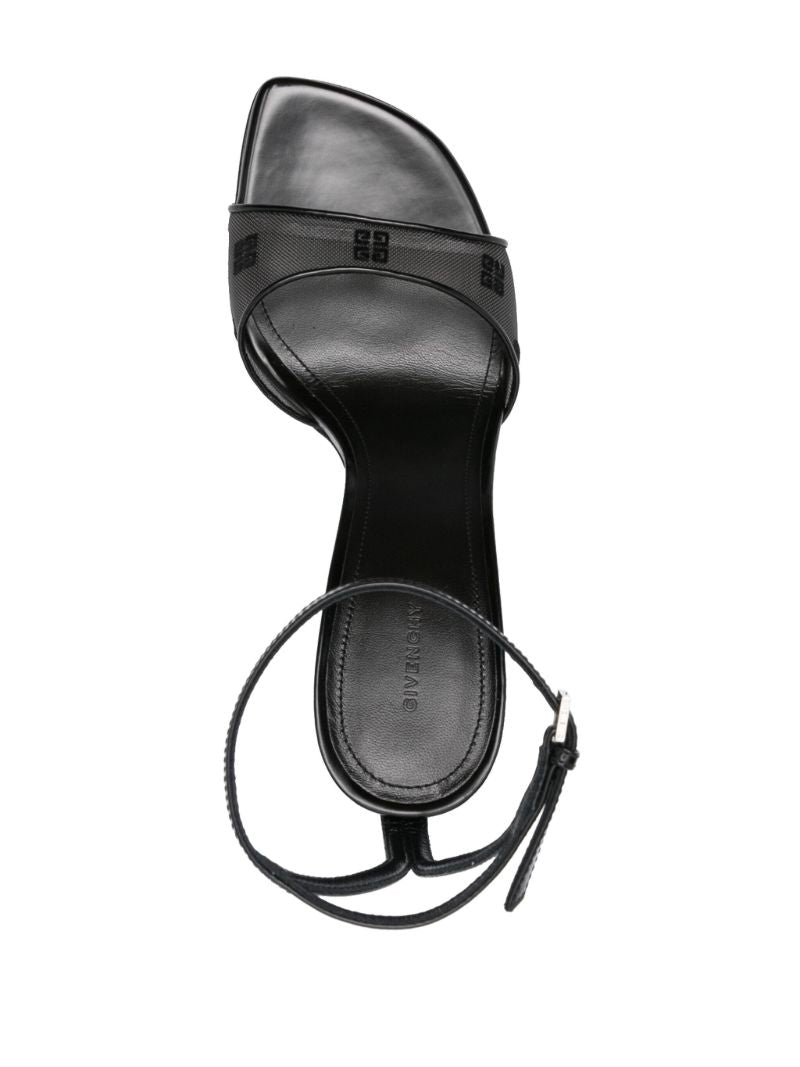 Black Stitch 95 Leather Sandals