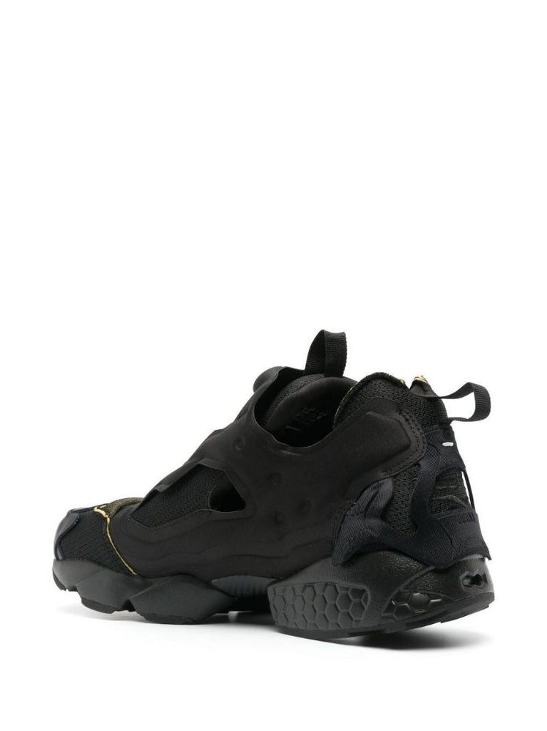 X Maison Margiela Black Instapump Fury Memory of Low-top Sneakers