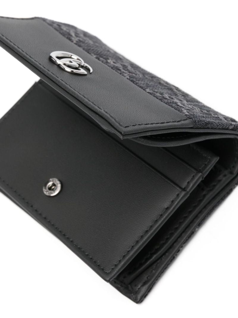 Black Gg Supreme Denim Wallet