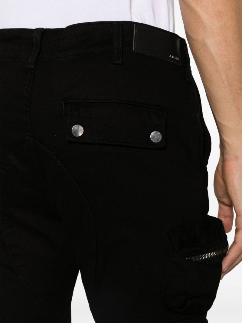 Black Skinny Cargo Jeans