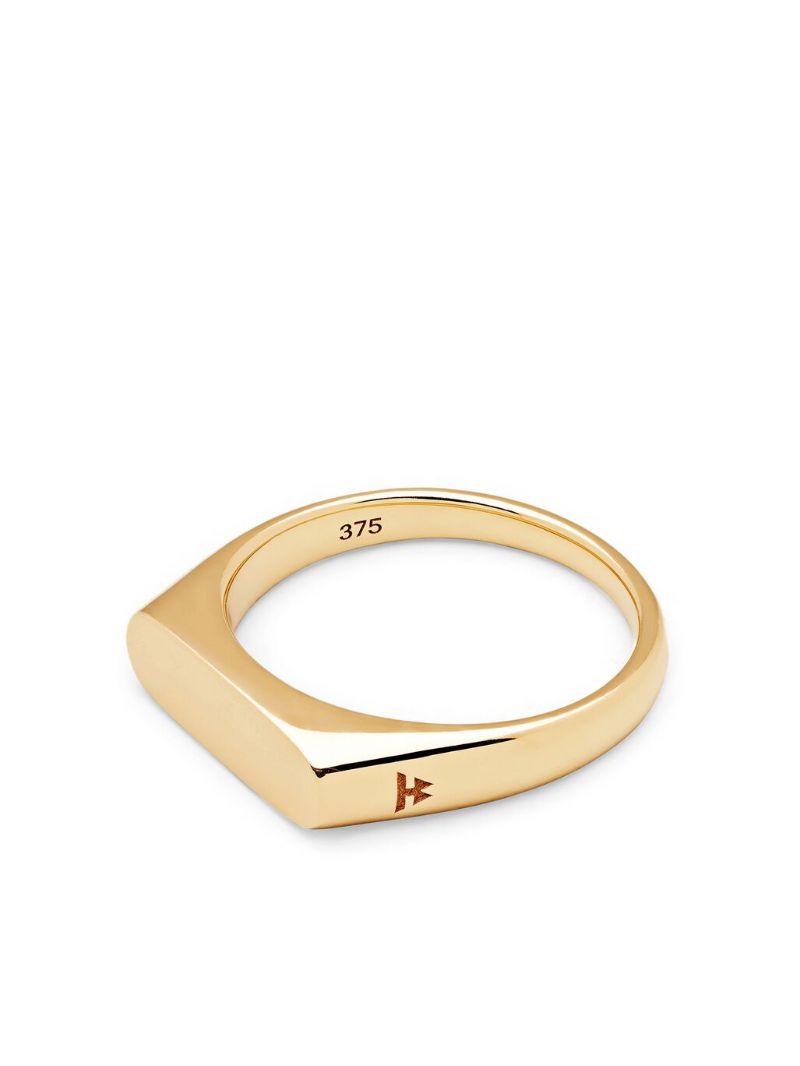 9k Yellow Gold Knut Ring