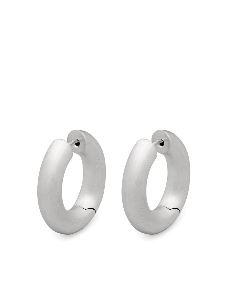 Satin Chunky Hoop Earrings