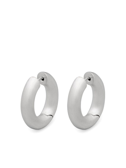 Satin Chunky Hoop Earrings
