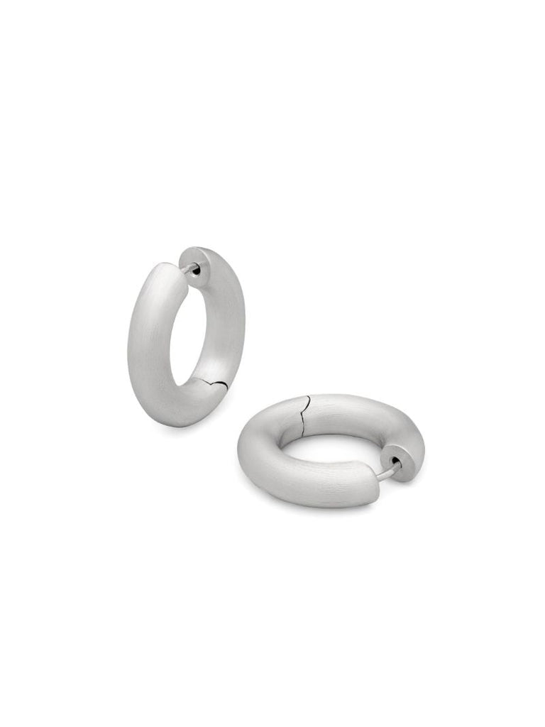 Satin Chunky Hoop Earrings
