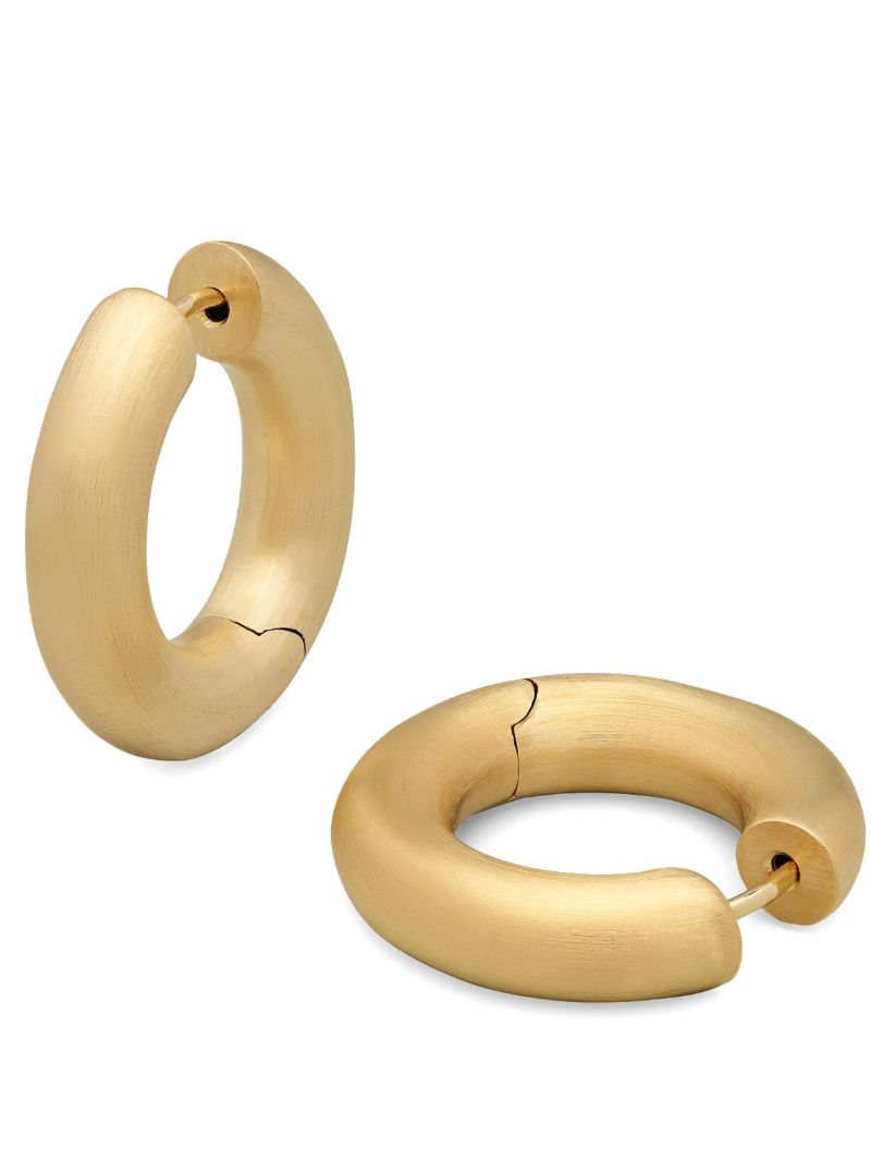 Satin Chunky Hoop Earrings