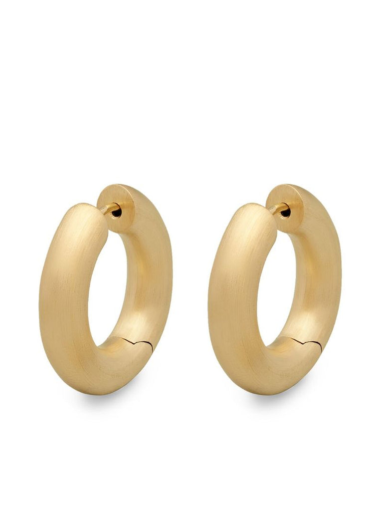 Satin Chunky Hoop Earrings